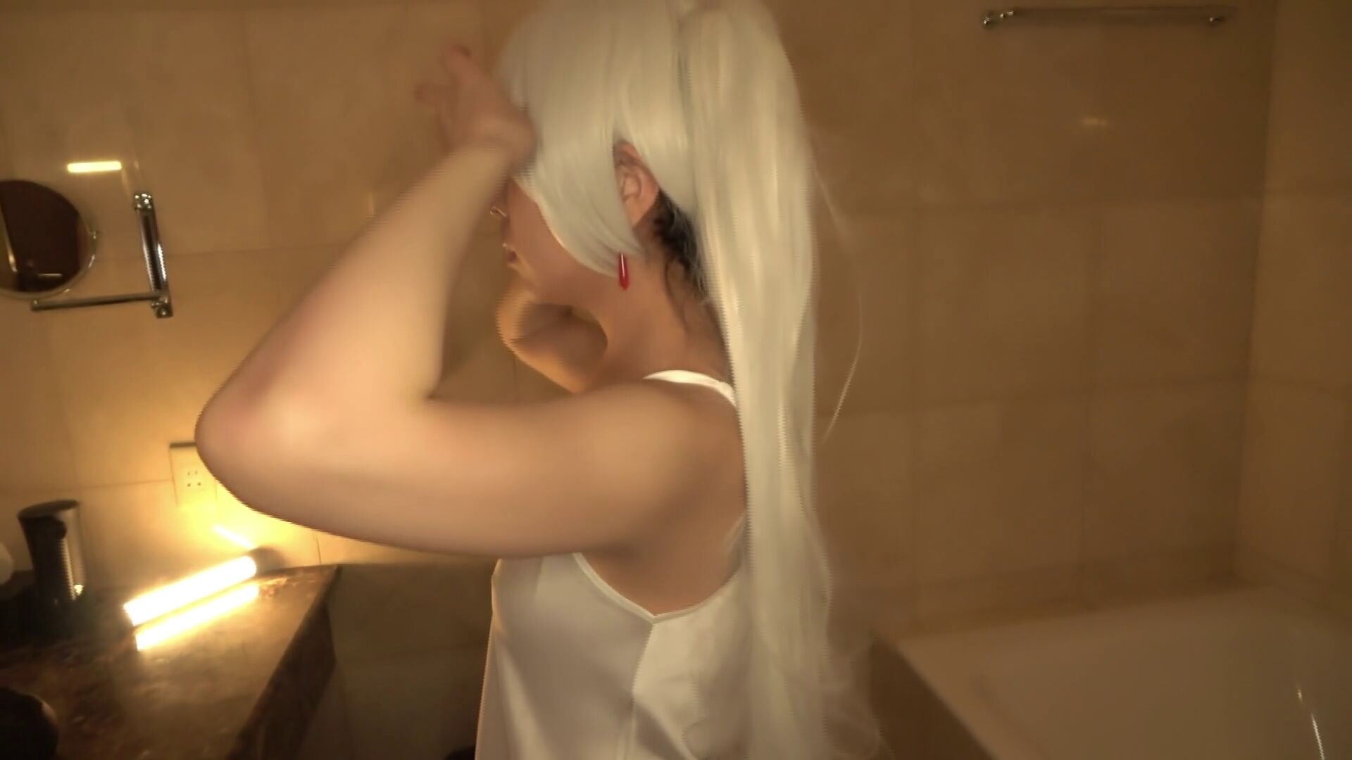 Petite Oiled Cosplay Fantasy